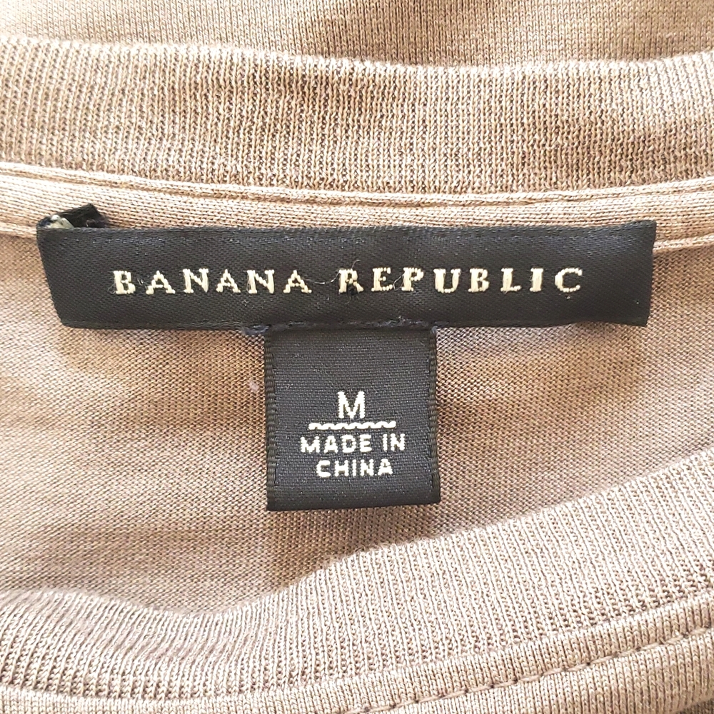 Banana Republic Silk Knit T‑Shirt Dress Taupe Gray Neutral Minimalist • MEDIUM - Picture 9 of 10